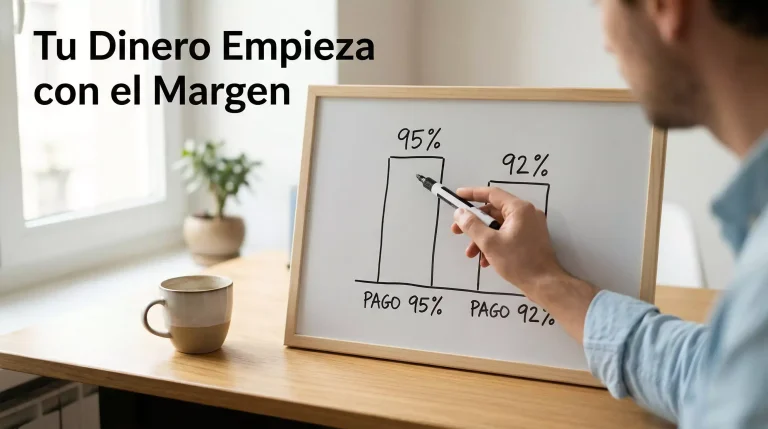 Gráfico simple mostrando la diferencia entre payout alto y bajo en casas de apuestas